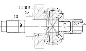 Précision de haute résistance et haute d'OEM différentiel complet d'Assemblée de transmission automatique