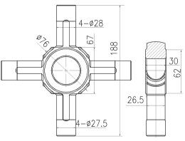Kit différentiel 346 de vitesse d'araignée de haute précision 353 0420 longtemps utilisant la vie