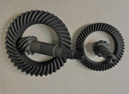Couronne et pignon biseautés en spirale pour la rigidité élevée de pièces de camion de MITSUBISHI